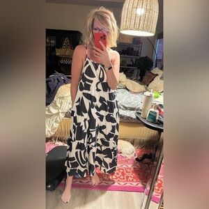 Black and White Women's Maxi Dress